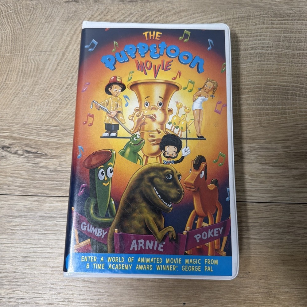 The Puppetoon Movie VHS Vintage Animation Retro Cartoon Family Classic Film 1995